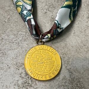 Louis Vuitton Yellow Medallion Scarf